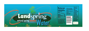 LandSpring Water Label